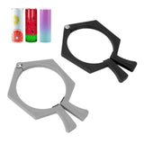 2PCS Sublimation Cup Clamp ABS Nonslip Tumbler Wrapping Clamp for Sublimation Paper Tumblers Black and Grey