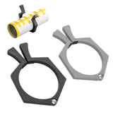 2PCS Sublimation Cup Clamp ABS Nonslip Tumbler Wrapping Clamp for Sublimation Paper Tumblers Black and Grey