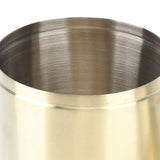 Desktop Trash Can 304 Stainless Steel Fingerprint Proof Compact Space Saving Mini Countertop Trash Can for Office Gold - Extra Image
