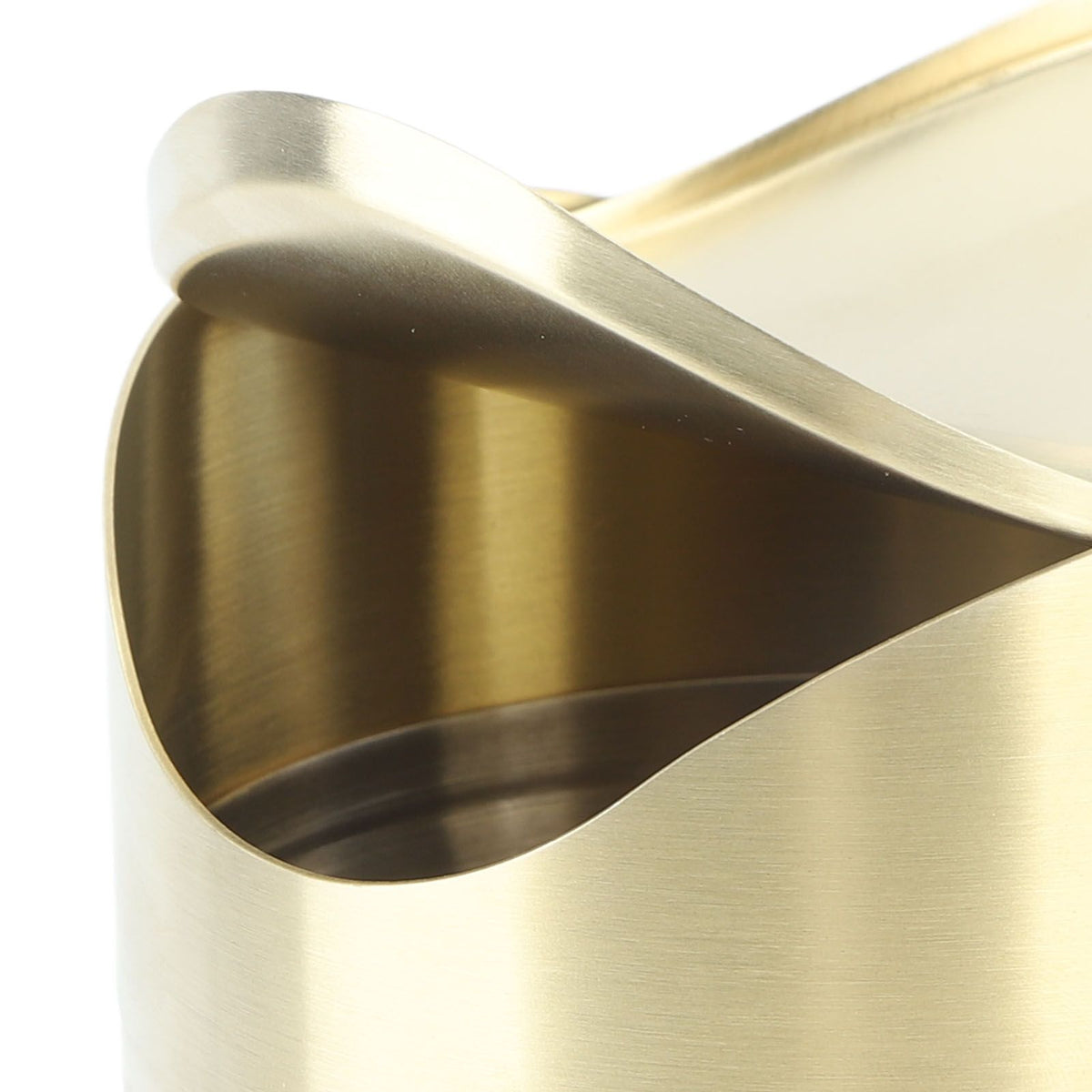 Desktop Trash Can 304 Stainless Steel Fingerprint Proof Compact Space Saving Mini Countertop Trash Can for Office Gold