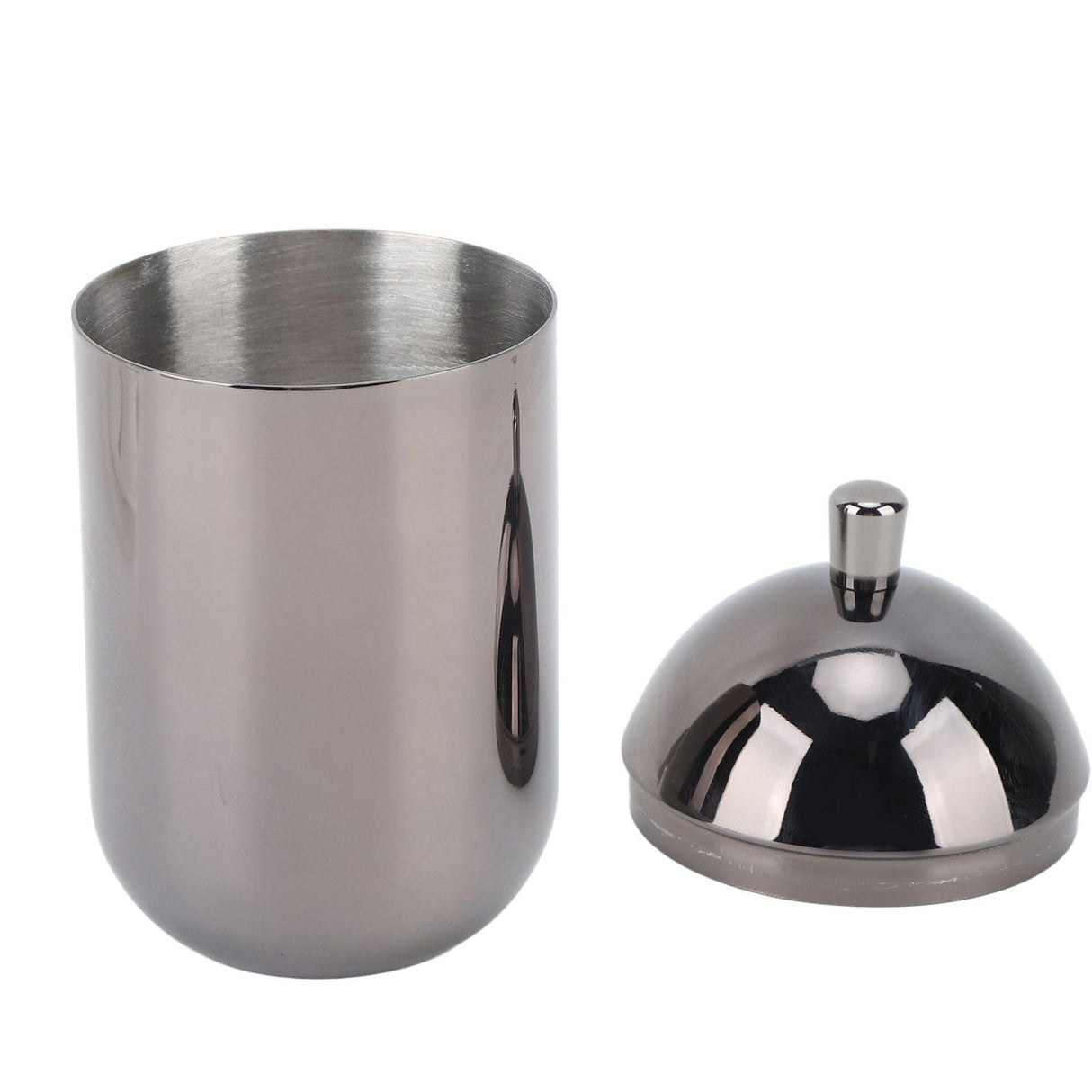 Stainless Steel Cotton Swab Holders Durable Multi Purpose Dustproof Cute Cotton Swab Canisters for Home Bathroom