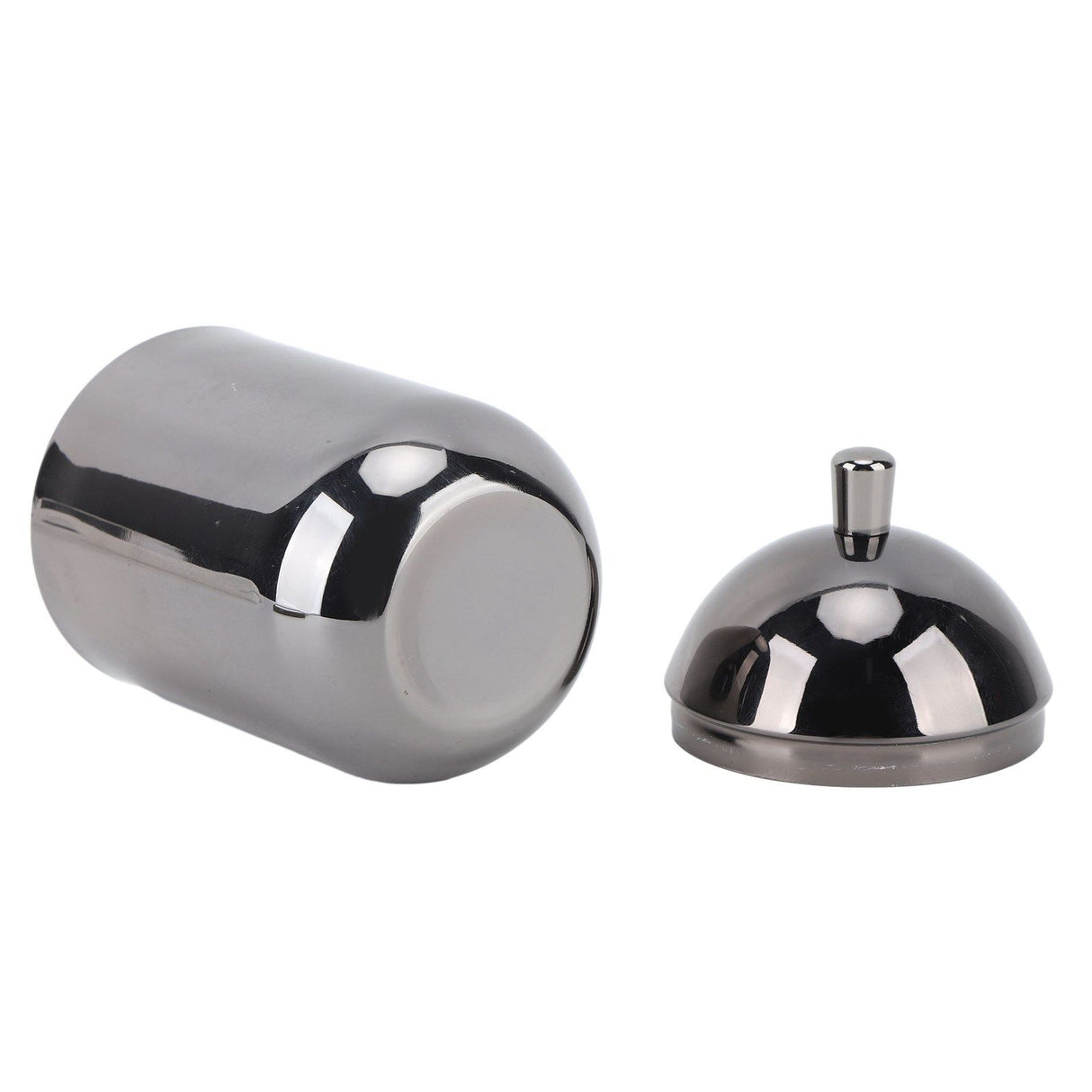 Stainless Steel Cotton Swab Holders Durable Multi Purpose Dustproof Cute Cotton Swab Canisters for Home Bathroom