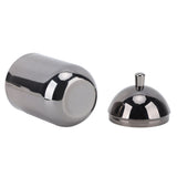 Stainless Steel Cotton Swab Holders Durable Multi Purpose Dustproof Cute Cotton Swab Canisters for Home Bathroom