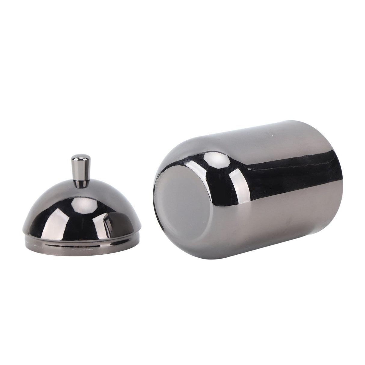 Stainless Steel Cotton Swab Holders Durable Multi Purpose Dustproof Cute Cotton Swab Canisters for Home Bathroom