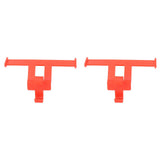 1 Pair Clogs Shoes Tail Wing Decor ABS Slippers Tail Fin Decoration Pendant Ornament Red