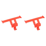 1 Pair Clogs Shoes Tail Wing Decor ABS Slippers Tail Fin Decoration Pendant Ornament Red