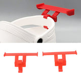1 Pair Clogs Shoes Tail Wing Decor ABS Slippers Tail Fin Decoration Pendant Ornament Red - Extra Image