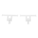 1 Pair Clogs Shoes Tail Wing Decor ABS Slippers Tail Fin Decoration Pendant Ornament White