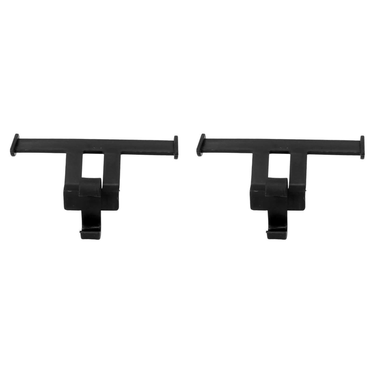1 Pair Clogs Shoes Tail Wing Decor ABS Slippers Tail Fin Decoration Pendant Ornament Black