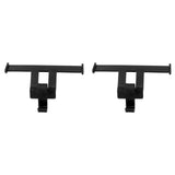 1 Pair Clogs Shoes Tail Wing Decor ABS Slippers Tail Fin Decoration Pendant Ornament Black - Rear View
