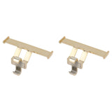 1 Pair Clogs Shoes Tail Wing Decor ABS Slippers Tail Fin Decoration Pendant Ornament Electrogilding - 45-Degree Angle