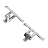 1 Pair Clogs Shoes Tail Wing Decor ABS Slippers Tail Fin Decoration Pendant Ornament Electrosilvering - Side View