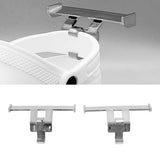 1 Pair Clogs Shoes Tail Wing Decor ABS Slippers Tail Fin Decoration Pendant Ornament Electrosilvering