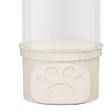 Toy Storage Container PET Transparent Cylinder Plush Toy Display Bucket with PP Lid for Home Organization White - Extra Image