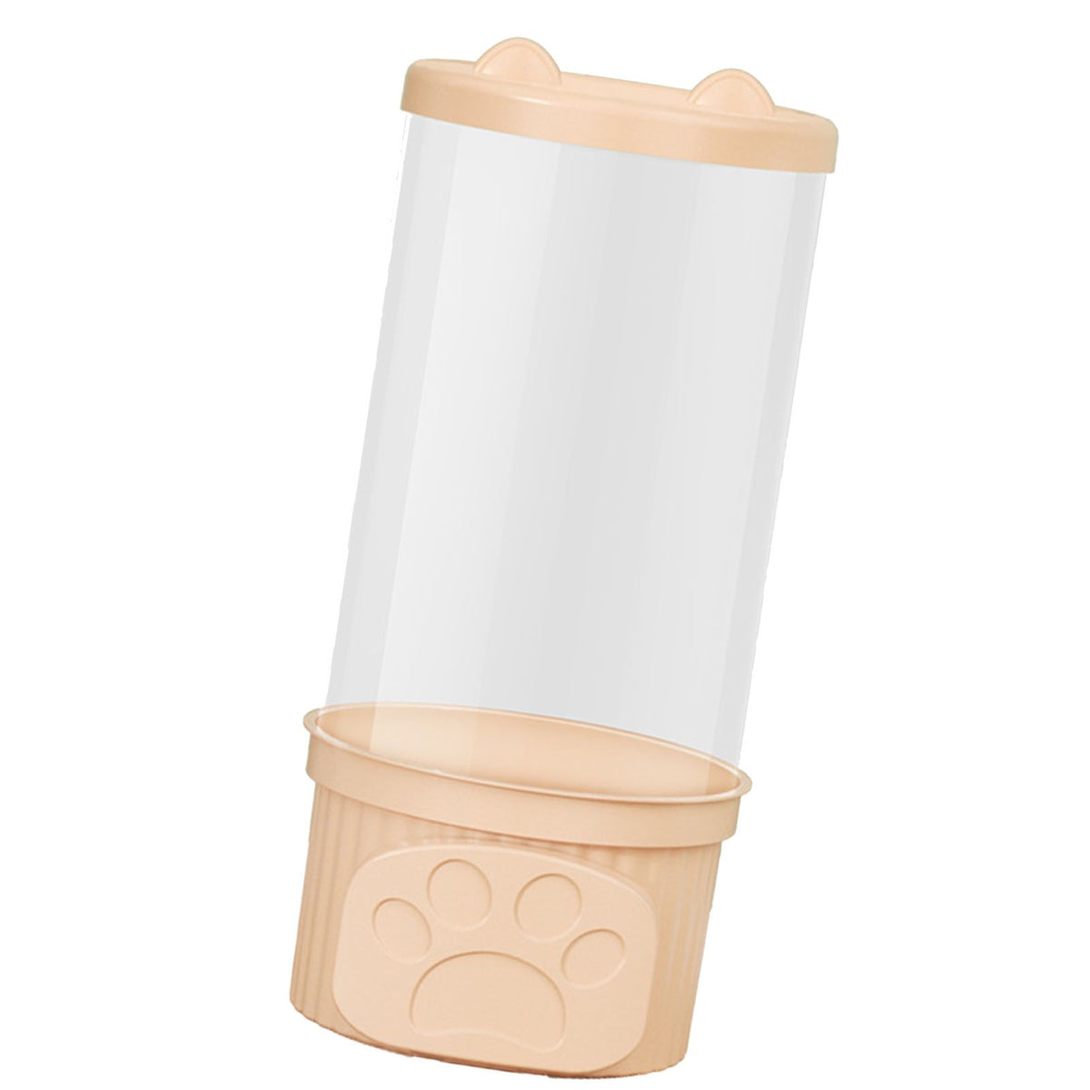 Toy Storage Container PET Transparent Cylinder Plush Toy Display Bucket with PP Lid for Home Organization Pink