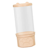 Toy Storage Container PET Transparent Cylinder Plush Toy Display Bucket with PP Lid for Home Organization Pink