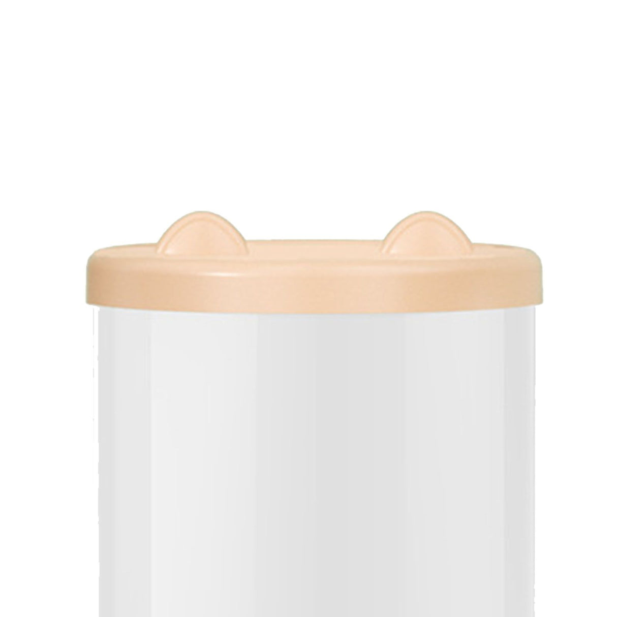 Toy Storage Container PET Transparent Cylinder Plush Toy Display Bucket with PP Lid for Home Organization Pink
