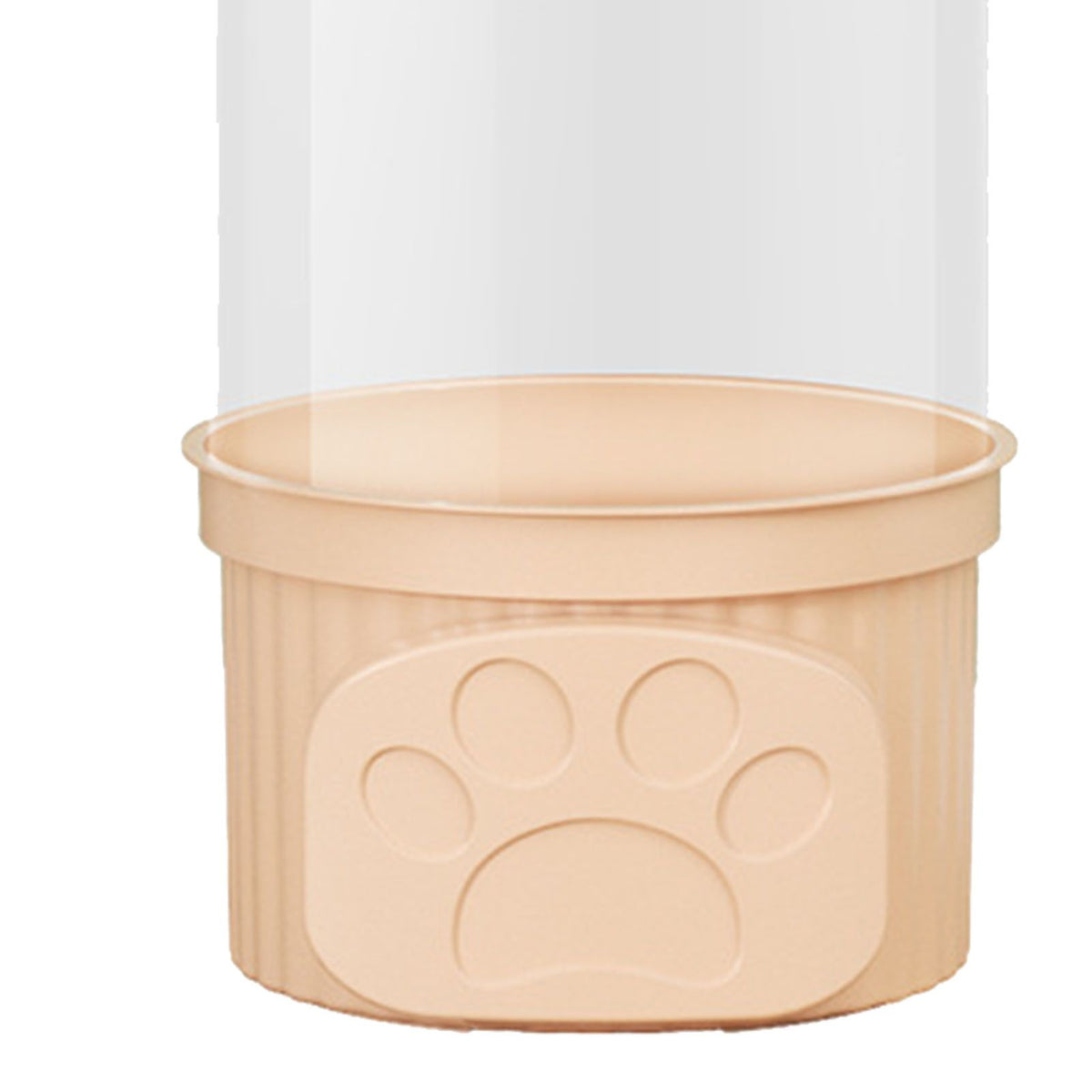 Toy Storage Container PET Transparent Cylinder Plush Toy Display Bucket with PP Lid for Home Organization Pink