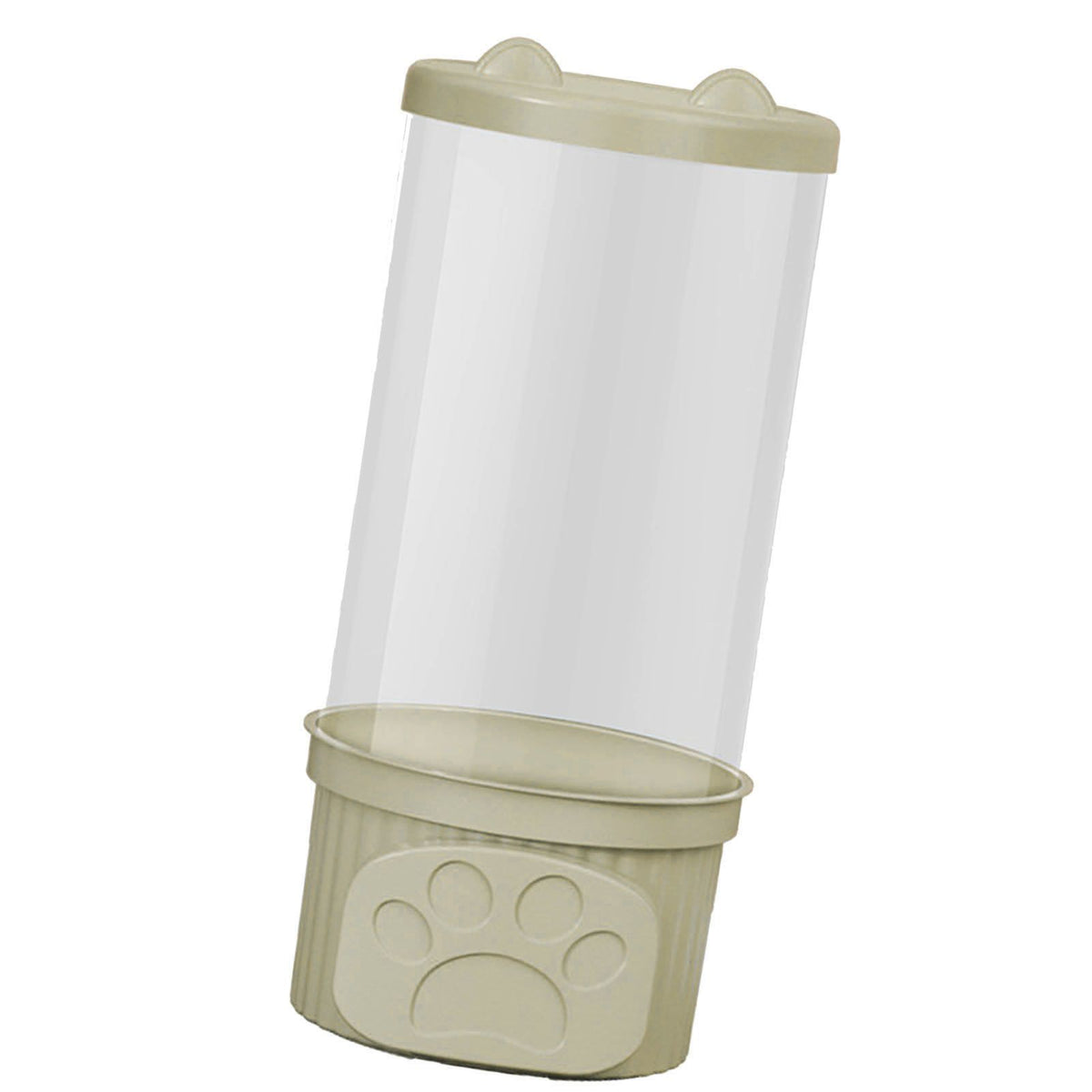 Toy Storage Container PET Transparent Cylinder Plush Toy Display Bucket with PP Lid for Home Organization Green