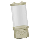 Toy Storage Container PET Transparent Cylinder Plush Toy Display Bucket with PP Lid for Home Organization Green