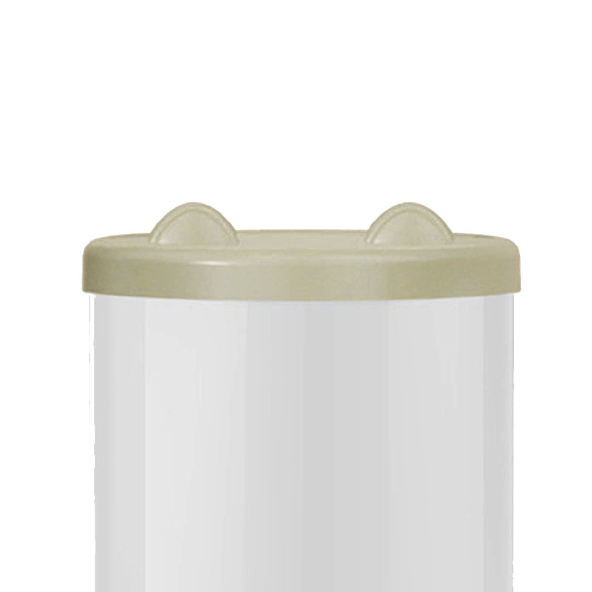 Toy Storage Container PET Transparent Cylinder Plush Toy Display Bucket with PP Lid for Home Organization Green
