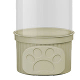 Toy Storage Container PET Transparent Cylinder Plush Toy Display Bucket with PP Lid for Home Organization Green - Extra Image