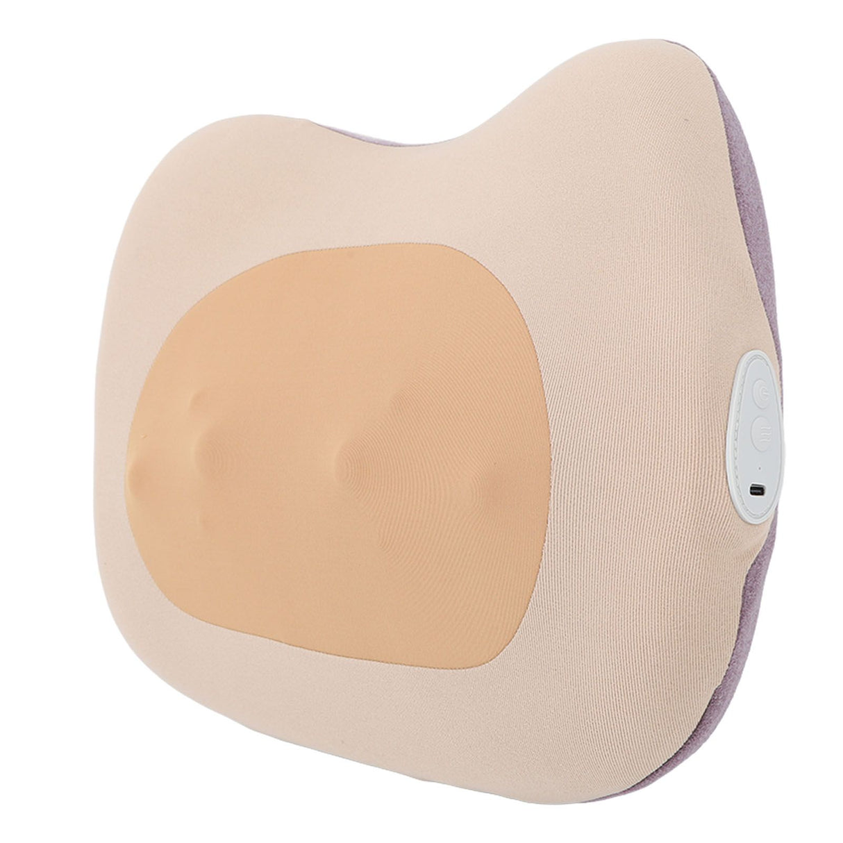 Yellow Back Pillow Massager Multifunctional Heart Shape Deep Tissue Massage Pillow Portable Electric Massage Pillow for Home Car Office