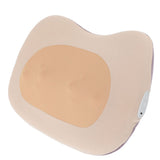 Yellow Back Pillow Massager Multifunctional Heart Shape Deep Tissue Massage Pillow Portable Electric Massage Pillow for Home Car Office - 45-Degree Angle