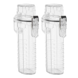 2Pcs Lighter Case Waterproof Lighter Storage Container Plastic for Outdoor Camping Hiking Transparent