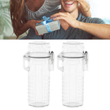 2Pcs Lighter Case Waterproof Lighter Storage Container Plastic for Outdoor Camping Hiking Transparent