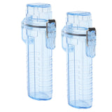 2Pcs Lighter Case Waterproof Lighter Storage Container Plastic for Outdoor Camping Hiking Transparent Blue - Extra Image