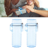 2Pcs Lighter Case Waterproof Lighter Storage Container Plastic for Outdoor Camping Hiking Transparent Blue