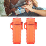 2Pcs Lighter Case Waterproof Lighter Storage Container Plastic for Outdoor Camping Hiking Transparent Red - Extra Image
