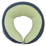 Back Neck Pillow Massager Hot Compress Cordless Massager Pillow Blue Green Electric Massage Pillow for Office Car Home