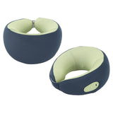 Back Neck Pillow Massager Hot Compress Cordless Massager Pillow Blue Green Electric Massage Pillow for Office Car Home