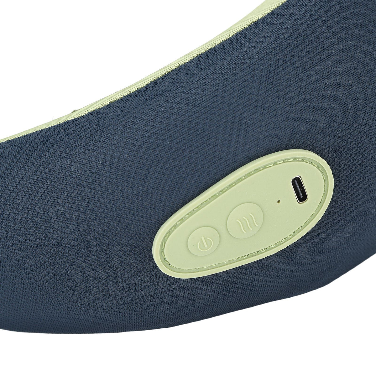 Back Neck Pillow Massager Hot Compress Cordless Massager Pillow Blue Green Electric Massage Pillow for Office Car Home
