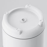 Makeup Brush Storage Container 360 Degree Rotating Dust Prevention Transparent Lid Large Capacity Makeup Brush Holder White