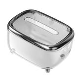 Tissue Box Transparent Napkin Box Simple Creative Storage Box Fixed Lid Paper Organizer Black