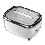 Tissue Box Transparent Napkin Box Simple Creative Storage Box Fixed Lid Paper Organizer Black