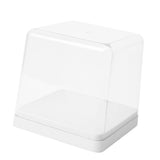 Figures Display Storage Case Transparent Cover Dustproof Stackable Figure Collection Box White