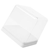 Figures Display Storage Case Transparent Cover Dustproof Stackable Figure Collection Box White - Top-Down View