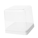 Figures Display Storage Case Transparent Cover Dustproof Stackable Figure Collection Box White - 45-Degree Angle