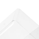 Figures Display Storage Case Transparent Cover Dustproof Stackable Figure Collection Box White - Close-Up Angle