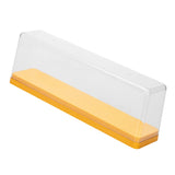 Action Figure Storage Box Dustproof Stackable Transparent Cartoon Figure Doll Display Case Yellow - Front View