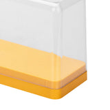 Action Figure Storage Box Dustproof Stackable Transparent Cartoon Figure Doll Display Case Yellow - Close-Up Angle