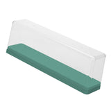 Action Figure Storage Box Dustproof Stackable Transparent Cartoon Figure Doll Display Case Green - Front View