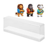 Action Figure Storage Box Dustproof Stackable Transparent Cartoon Figure Doll Display Case White - 45-Degree Angle
