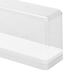 Action Figure Storage Box Dustproof Stackable Transparent Cartoon Figure Doll Display Case White - Close-Up Angle