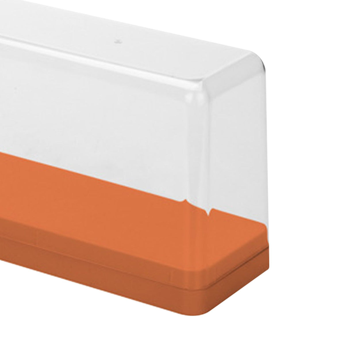 Action Figure Storage Box Dustproof Stackable Transparent Cartoon Figure Doll Display Case Orange
