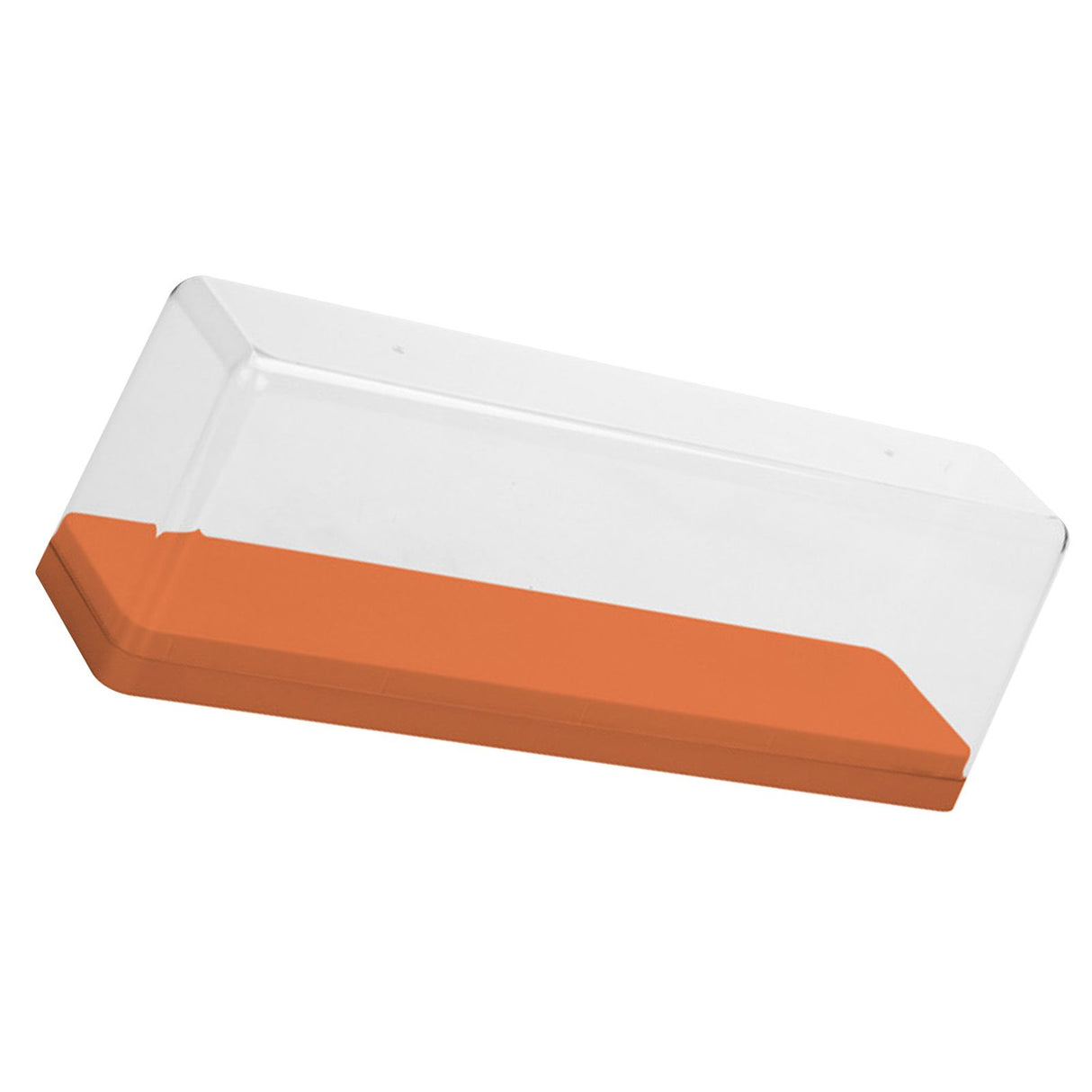 Action Figure Storage Box Dustproof Stackable Transparent Cartoon Figure Doll Display Case Orange